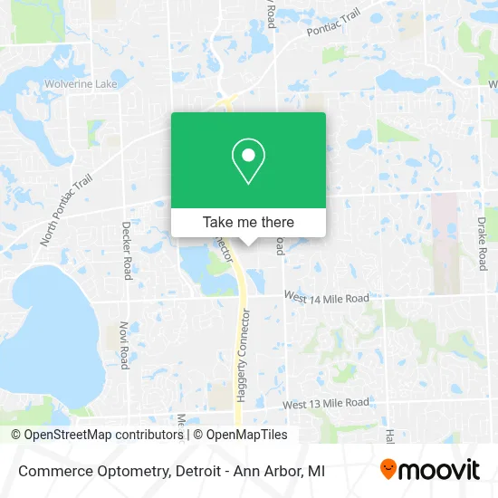 Commerce Optometry map
