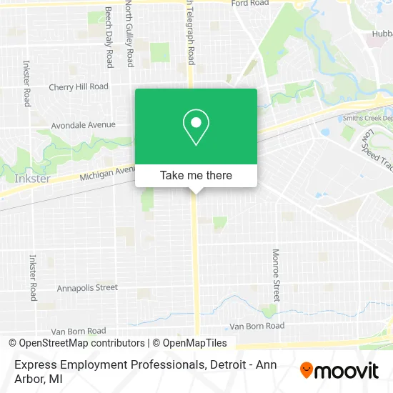 Express Employment Professionals map