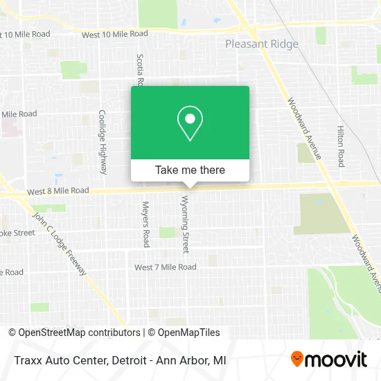 Traxx Auto Center map