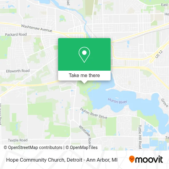 Hope Community Church map