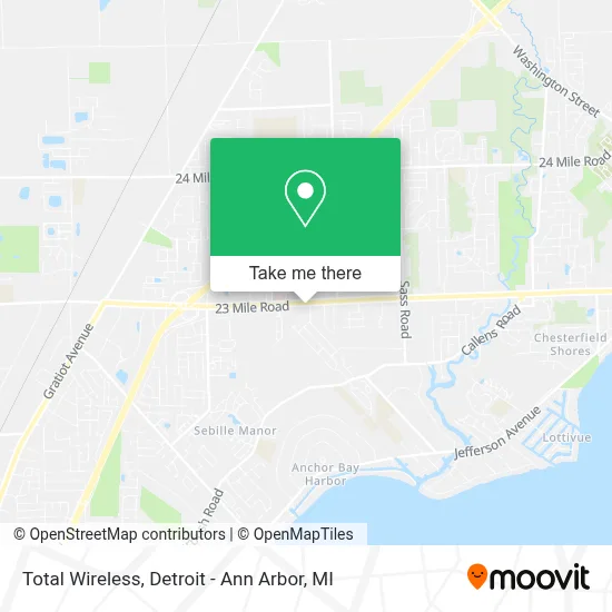 Total Wireless map