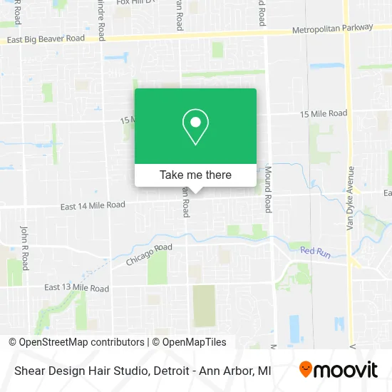 Shear Design Hair Studio map