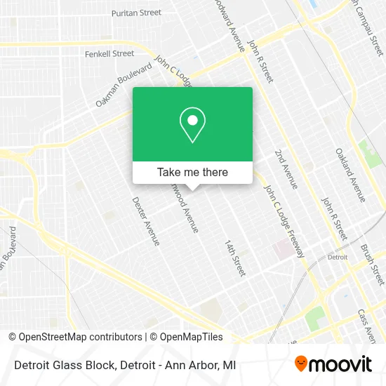 Detroit Glass Block map