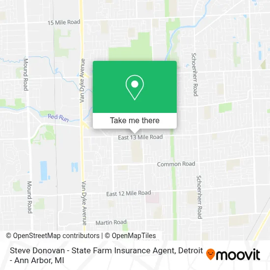 Steve Donovan - State Farm Insurance Agent map