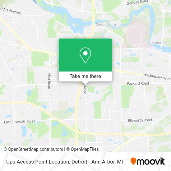 Ups Access Point Location map