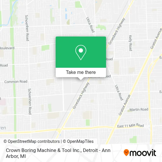 Crown Boring Machine & Tool Inc. map