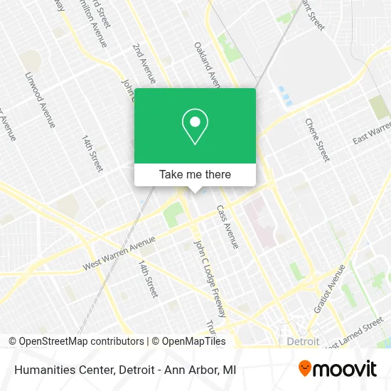 Humanities Center map