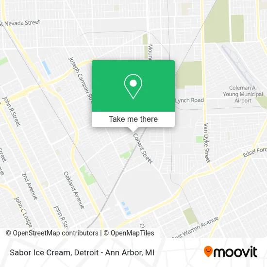 Sabor Ice Cream map