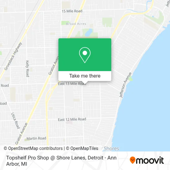 Topshelf Pro Shop @ Shore Lanes map