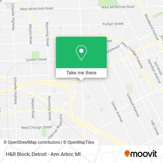 H&R Block map