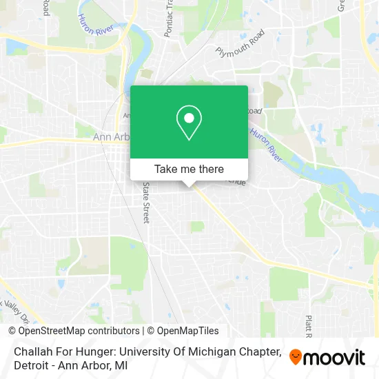 Challah For Hunger: University Of Michigan Chapter map