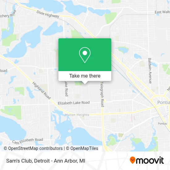 Sam's Club map