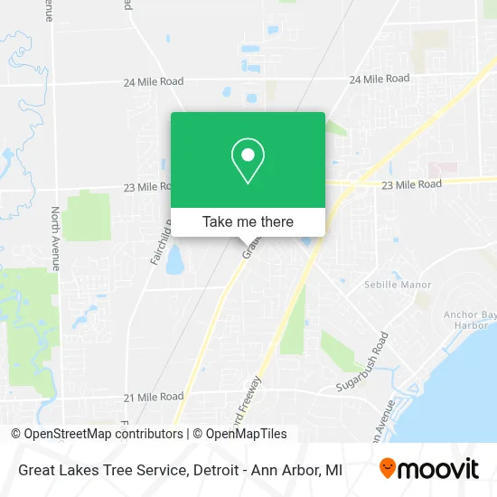 Great Lakes Tree Service map