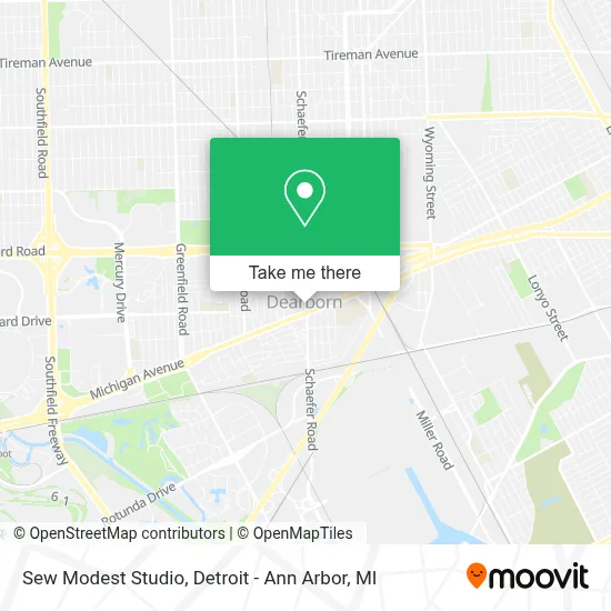 Sew Modest Studio map