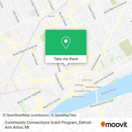 Community Connections Grant Program map