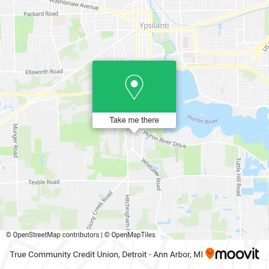 True Community Credit Union map