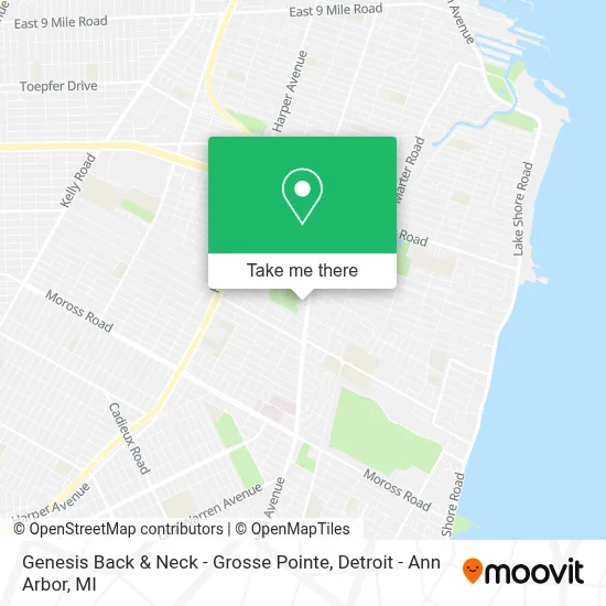 Genesis Back & Neck - Grosse Pointe map