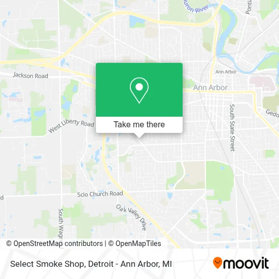 Select Smoke Shop map