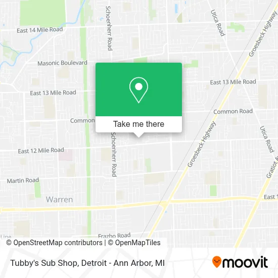 Tubby's Sub Shop map