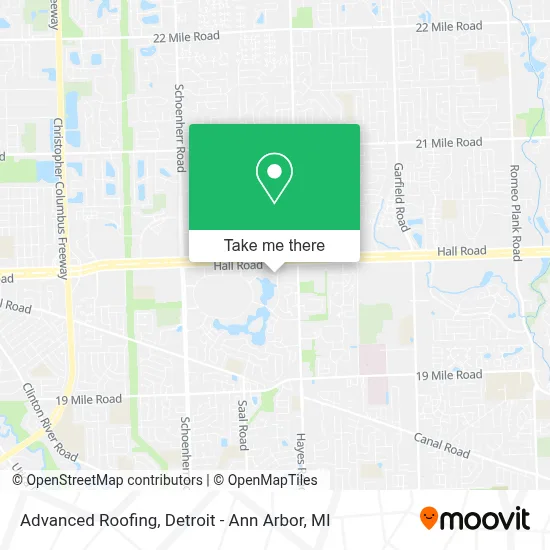 Advanced Roofing map