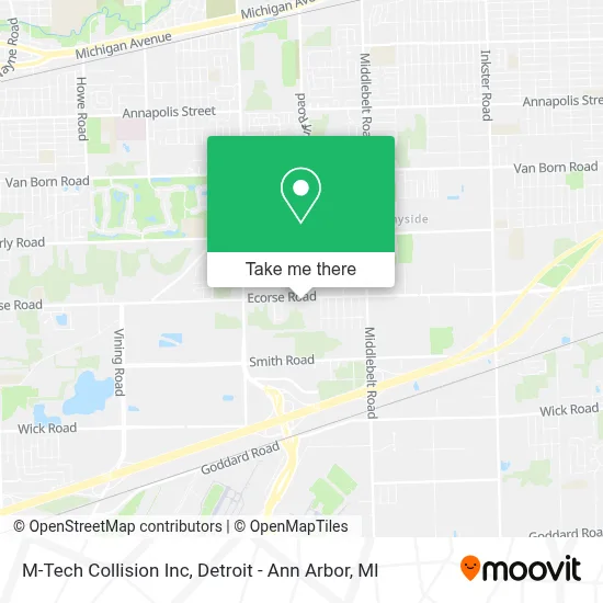 M-Tech Collision Inc map