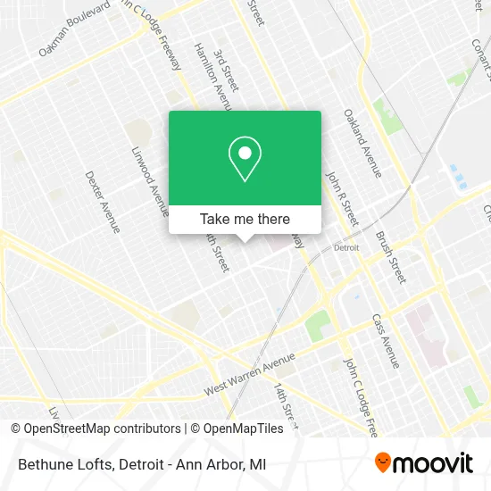 Bethune Lofts map