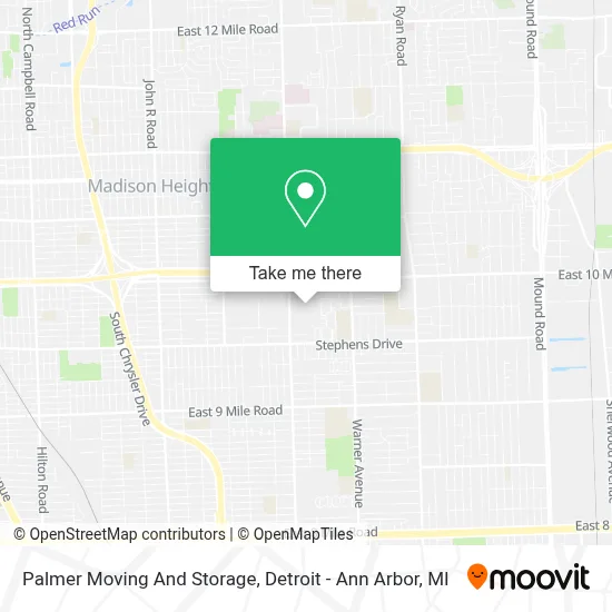 Palmer Moving And Storage map
