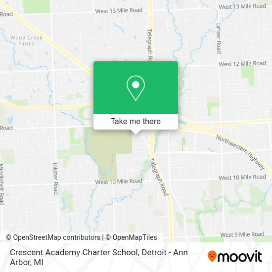 Crescent Academy Charter School map