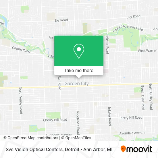 Svs Vision Optical Centers map