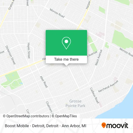 Boost Mobile - Detroit map