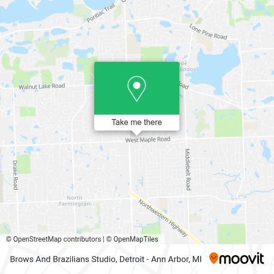 Brows And Brazilians Studio map