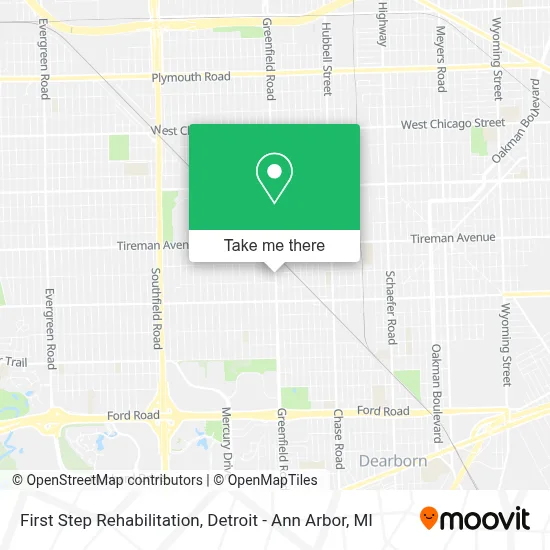 First Step Rehabilitation map