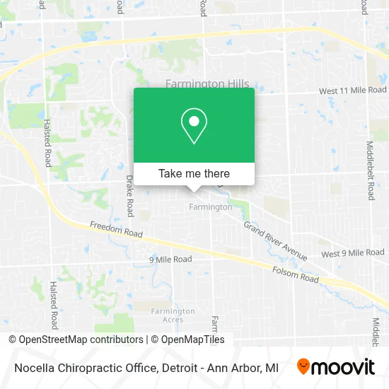 Nocella Chiropractic Office map