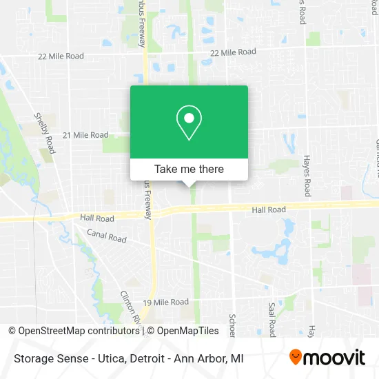 Storage Sense - Utica map