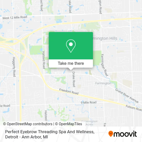 Perfect Eyebrow Threading Spa And Wellness map