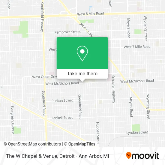 The W Chapel & Venue map