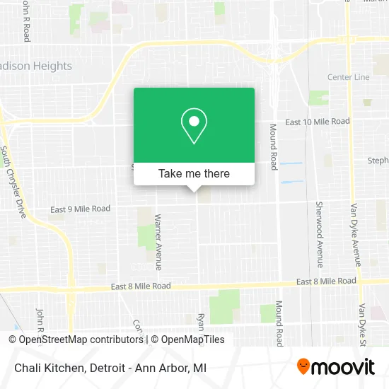 Chali Kitchen map
