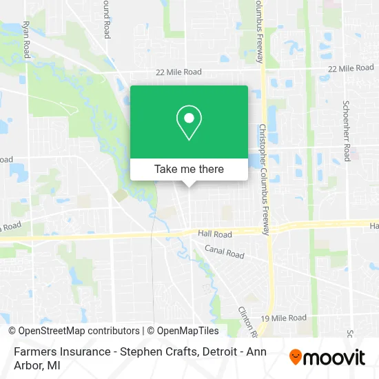 Farmers Insurance - Stephen Crafts map