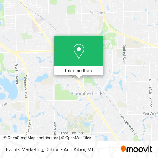Events Marketing map
