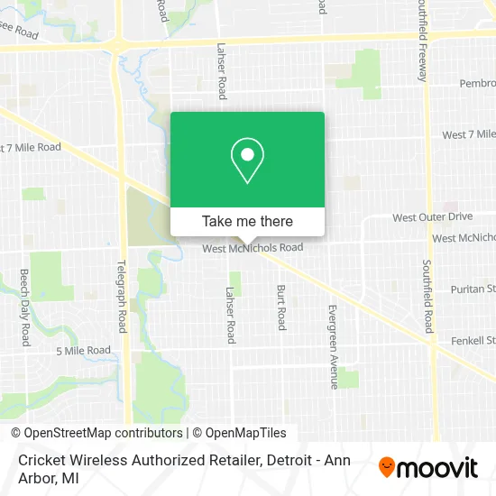 Cricket Wireless Authorized Retailer map