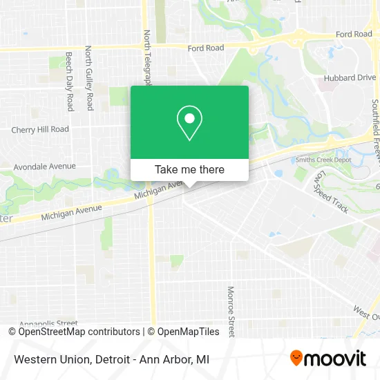 Western Union map