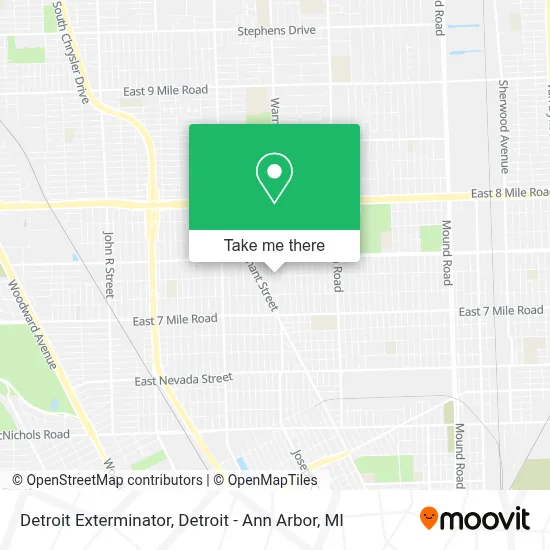Detroit Exterminator map