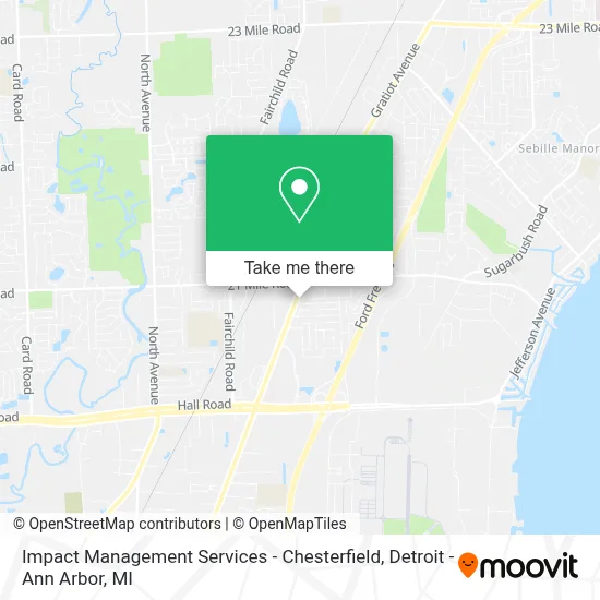 Impact Management Services - Chesterfield map