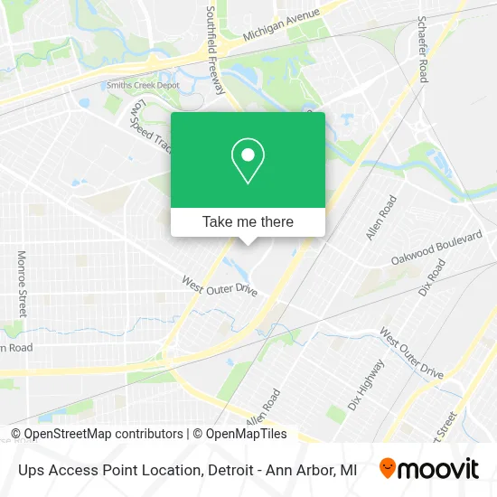 Ups Access Point Location map