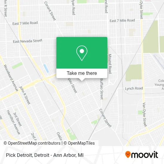Pick Detroit map