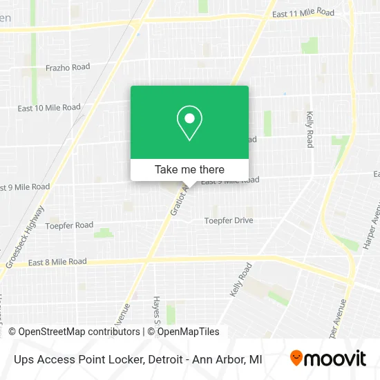 Ups Access Point Locker map
