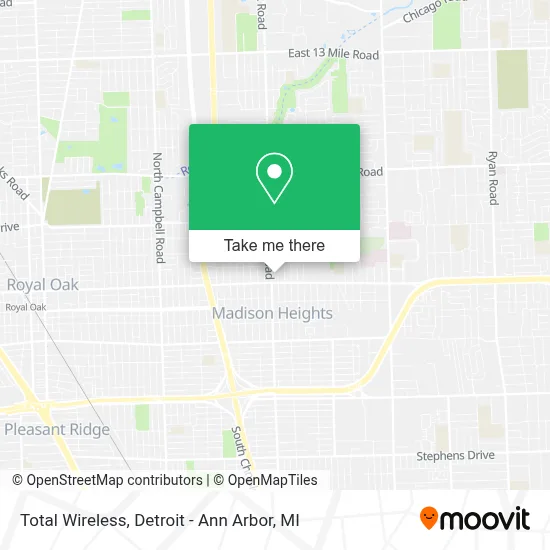 Total Wireless map