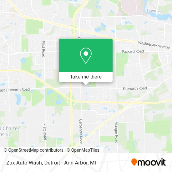 Zax Auto Wash map