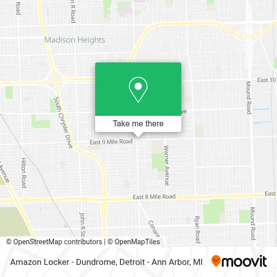 Amazon Locker - Dundrome map