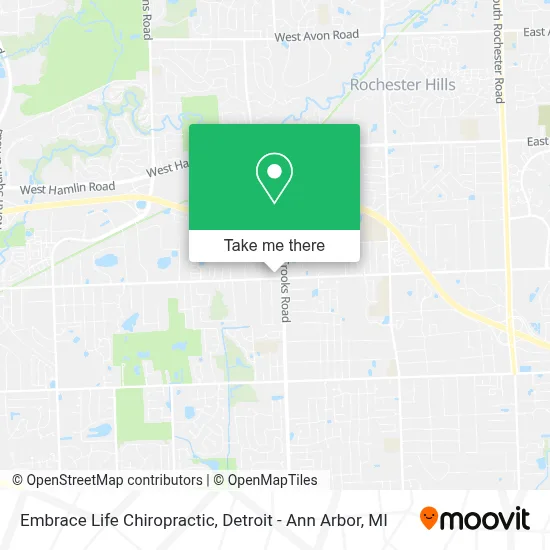 Embrace Life Chiropractic map